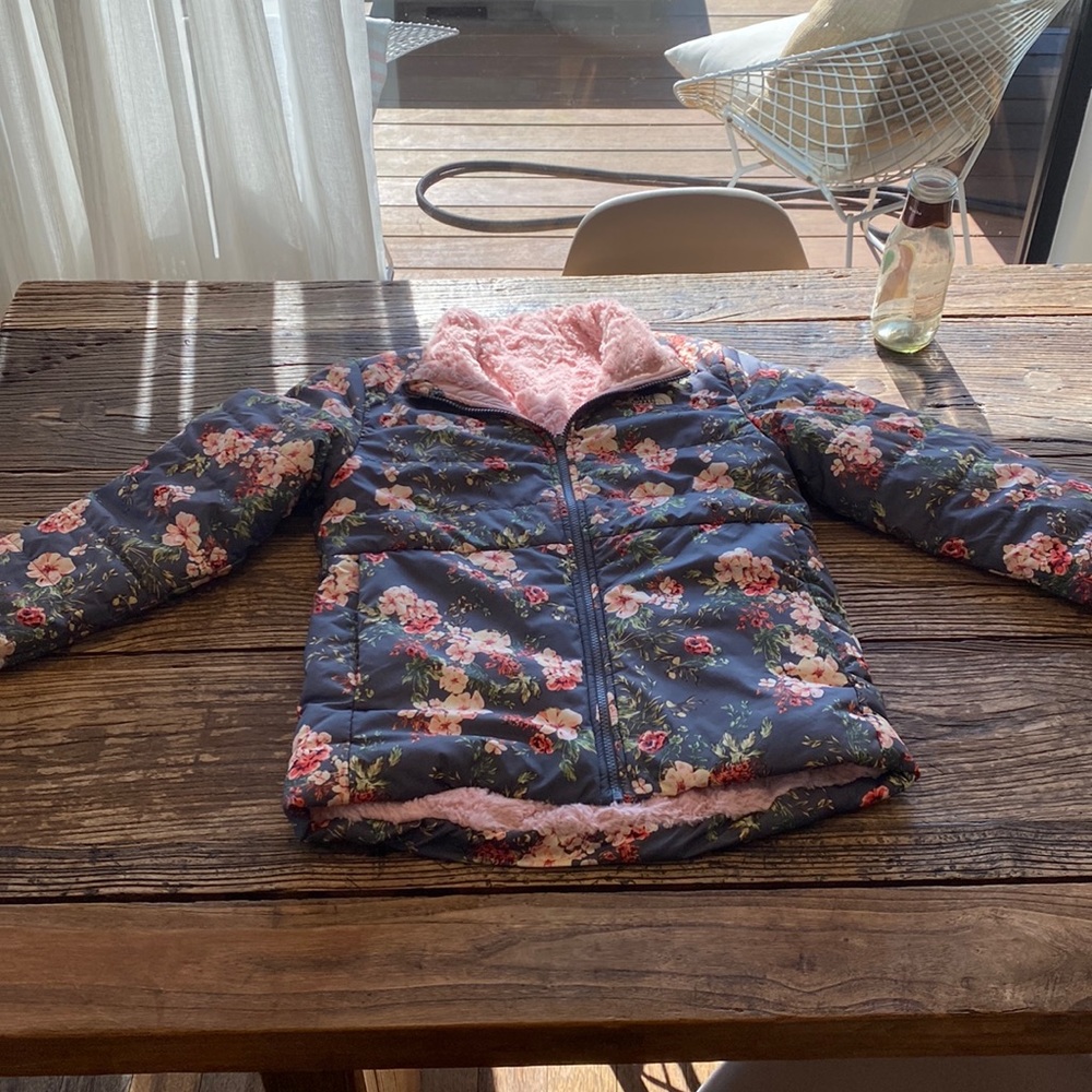 Reversible North Face floral jacket